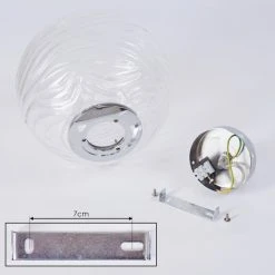 Hofstein Tomboul Deckenleuchte Chrom, 1-flammig -Bürolampen Verkäufe tomboul deckenleuchte h3433683 4