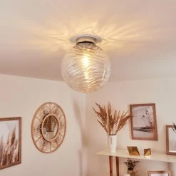 Hofstein Tomboul Deckenleuchte Chrom, 1-flammig -Bürolampen Verkäufe tomboul deckenleuchte h3433683 8