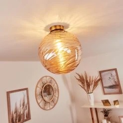 Hofstein Tomboul Deckenleuchte Gold, 1-flammig -Bürolampen Verkäufe tomboul deckenleuchte h3433690 10