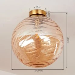 Hofstein Tomboul Deckenleuchte Gold, 1-flammig -Bürolampen Verkäufe tomboul deckenleuchte h3433690 3