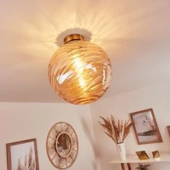 Hofstein Tomboul Deckenleuchte Gold, 1-flammig -Bürolampen Verkäufe tomboul deckenleuchte h3433690 6