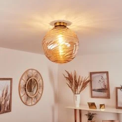 Hofstein Tomboul Deckenleuchte Gold, 1-flammig -Bürolampen Verkäufe tomboul deckenleuchte h3433690 8