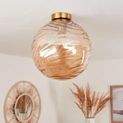 Hofstein Tomboul Deckenleuchte Gold, 1-flammig -Bürolampen Verkäufe tomboul deckenleuchte h3433690 9