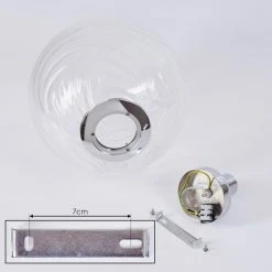 Hofstein Tomboul Deckenleuchte Chrom, 1-flammig -Bürolampen Verkäufe tomboul deckenleuchte h3433713 4