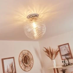 Hofstein Tomboul Deckenleuchte Chrom, 1-flammig -Bürolampen Verkäufe tomboul deckenleuchte h3433713 6