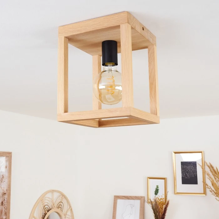 Hofstein Torreglia Deckenleuchte Schwarz, Braun, 1-flammig 11 Hofstein Torreglia Deckenleuchte Schwarz, Braun, 1-flammig – Bild 11