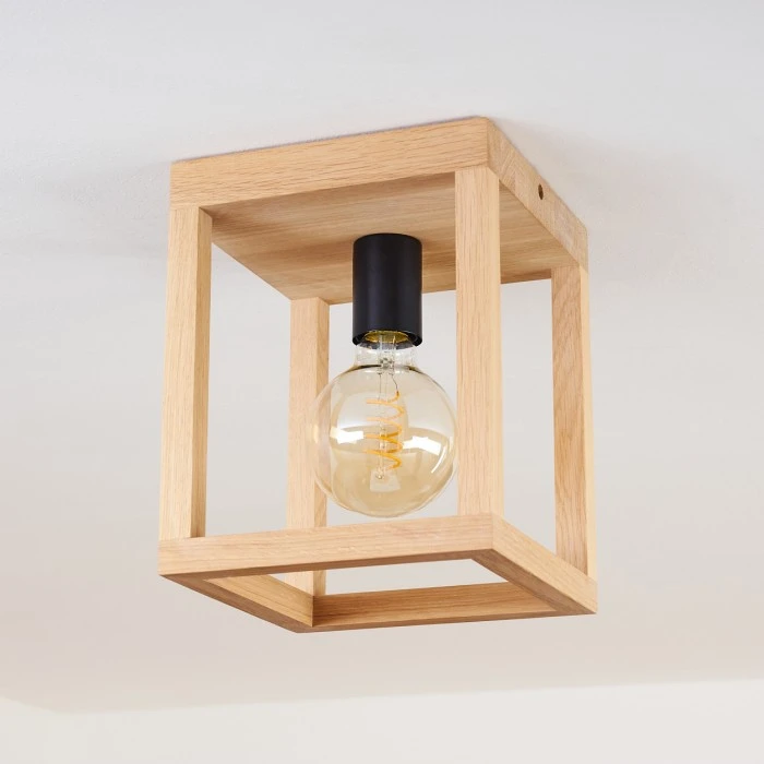 Hofstein Torreglia Deckenleuchte Schwarz, Braun, 1-flammig 8 Hofstein Torreglia Deckenleuchte Schwarz, Braun, 1-flammig – Bild 8