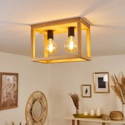 Hofstein Torreglia Deckenleuchte Schwarz, Braun, 2-flammig 19 Hofstein Torreglia Deckenleuchte Schwarz, Braun, 2-flammig -Bürolampen Verkäufe torreglia deckenleuchte h3409732 8