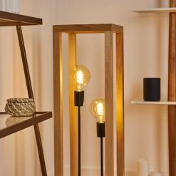 Hofstein Torreglia Stehleuchte Schwarz, Braun, 2-flammig -Bürolampen Verkäufe torreglia stehleuchte h3431528 8