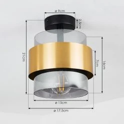 Hofstein Traak Deckenleuchte Schwarz, 1-flammig -Bürolampen Verkäufe traak deckenleuchte h3431931 3