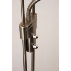 Trio Leuchten ARIZONA Stehleuchte LED Nickel-Matt, Chrom, Edelstahl, 1-flammig -Bürolampen Verkäufe trio leuchten arizona stehleuchte 426410207 do1 9