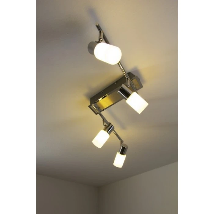 Trio Leuchten CLAPTON Deckenleuchte LED Chrom, Aluminium, Edelstahl, 4-flammig 9 Trio Leuchten CLAPTON Deckenleuchte LED Chrom, Aluminium, Edelstahl, 4-flammig – Bild 9