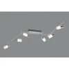 Trio Leuchten CLAPTON Deckenleuchte LED Chrom, Aluminium, Edelstahl, 6-flammig