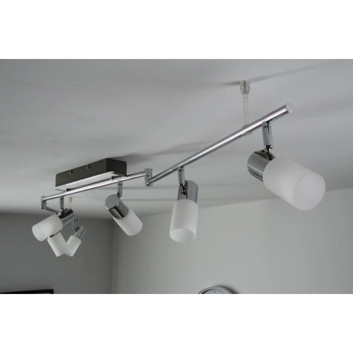 Trio Leuchten CLAPTON Deckenleuchte LED Chrom, Aluminium, Edelstahl, 6-flammig 11 Trio Leuchten CLAPTON Deckenleuchte LED Chrom, Aluminium, Edelstahl, 6-flammig – Bild 11