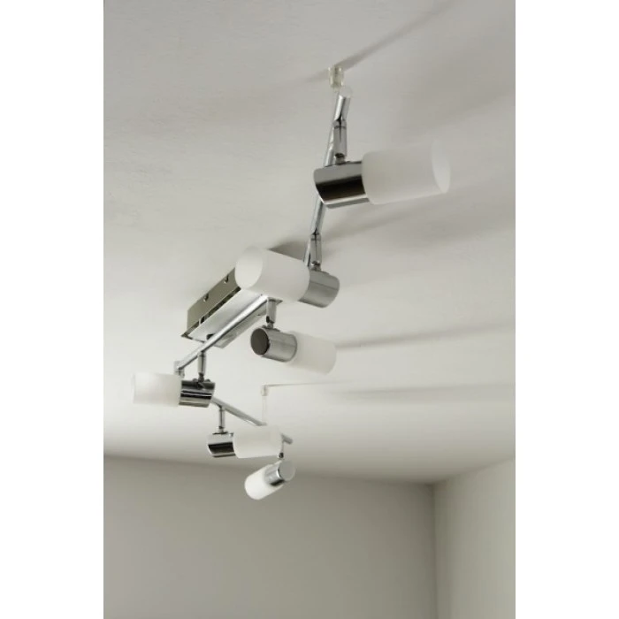 Trio Leuchten CLAPTON Deckenleuchte LED Chrom, Aluminium, Edelstahl, 6-flammig 14 Trio Leuchten CLAPTON Deckenleuchte LED Chrom, Aluminium, Edelstahl, 6-flammig – Bild 14