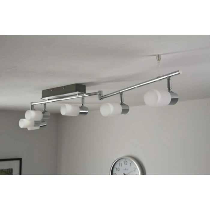 Trio Leuchten CLAPTON Deckenleuchte LED Chrom, Aluminium, Edelstahl, 6-flammig 5 Trio Leuchten CLAPTON Deckenleuchte LED Chrom, Aluminium, Edelstahl, 6-flammig – Bild 5