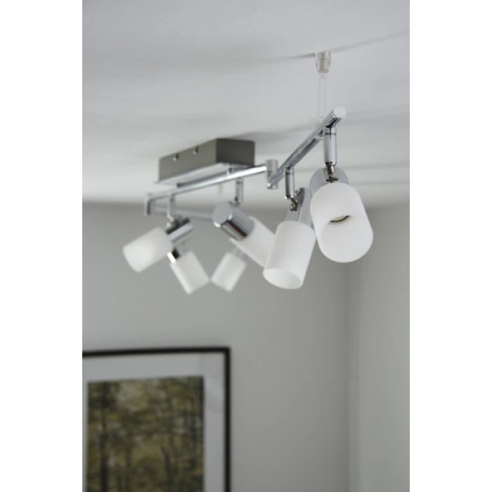 Trio Leuchten CLAPTON Deckenleuchte LED Chrom, Aluminium, Edelstahl, 6-flammig 10 Trio Leuchten CLAPTON Deckenleuchte LED Chrom, Aluminium, Edelstahl, 6-flammig – Bild 10