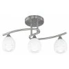 Trio Leuchten CURVA Deckenleuchte Nickel-Matt, Chrom, 3-flammig