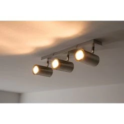 Trio Leuchten MARLEY Deckenleuchte Nickel-Matt, Edelstahl, 3-flammig -Bürolampen Verkäufe trio leuchten marley deckenleuchte 802400307 do1 13