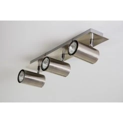 Trio Leuchten MARLEY Deckenleuchte Nickel-Matt, Edelstahl, 3-flammig -Bürolampen Verkäufe trio leuchten marley deckenleuchte 802400307 do1 2