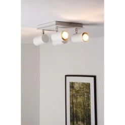 Trio Leuchten MARLEY Deckenleuchte Weiß, 4-flammig -Bürolampen Verkäufe trio leuchten marley deckenleuchte 802430401 do1 10