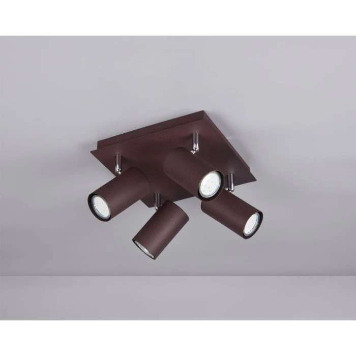 Trio Leuchten MARLEY Strahler Rostfarben, 4-flammig 4 Trio Leuchten MARLEY Strahler Rostfarben, 4-flammig – Bild 4