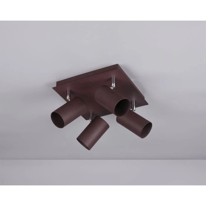 Trio Leuchten MARLEY Strahler Rostfarben, 4-flammig 5 Trio Leuchten MARLEY Strahler Rostfarben, 4-flammig – Bild 5