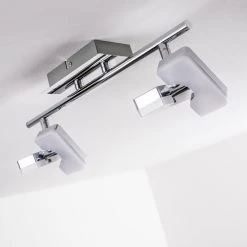 Hofstein Turin Deckenspot LED Chrom, 2-flammig -Bürolampen Verkäufe turin deckenspot h167619 24