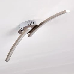 Hofstein Tusula Deckenleuchte LED Nickel-Matt, 2-flammig -Bürolampen Verkäufe tusula deckenleuchte h3274347 15