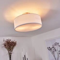 Hofstein Tveid Deckenleuchte Nickel-Matt, 2-flammig -Bürolampen Verkäufe tveid deckenleuchte h3433515 6