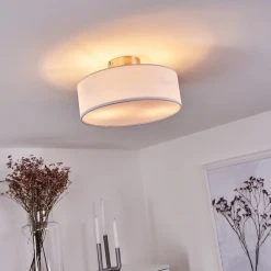 Hofstein Tveid Deckenleuchte Nickel-Matt, 2-flammig -Bürolampen Verkäufe tveid deckenleuchte h3433515 8