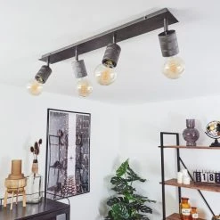 Hofstein Tyldom Deckenleuchte Grau, Silber, 4-flammig -Bürolampen Verkäufe tyldom deckenleuchte h3433577 9