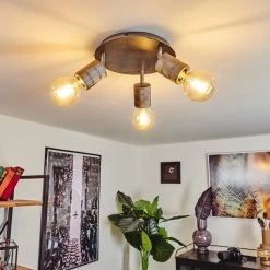 Hofstein Tyldom Deckenleuchte Altsilber, 3-flammig