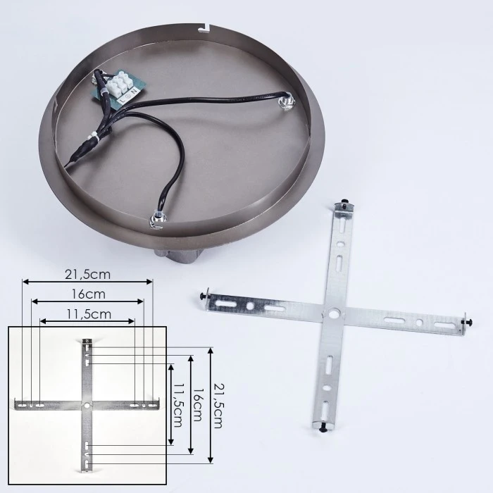 Hofstein Tyldom Deckenleuchte Altsilber, 3-flammig 5 Hofstein Tyldom Deckenleuchte Altsilber, 3-flammig – Bild 5