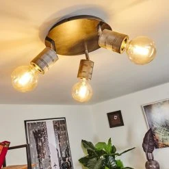 Hofstein Tyldom Deckenleuchte Altsilber, 3-flammig 16 Hofstein Tyldom Deckenleuchte Altsilber, 3-flammig -Bürolampen Verkäufe tyldom deckenleuchte h3434154 6