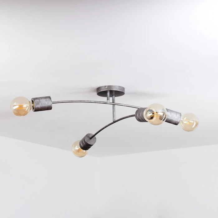 Hofstein Tyldom Deckenleuchte Altsilber, 4-flammig 8 Hofstein Tyldom Deckenleuchte Altsilber, 4-flammig – Bild 8