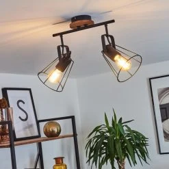 Hofstein Uatuasa Deckenleuchte Schwarz, Naturfarben, 2-flammig -Bürolampen Verkäufe uatuasa deckenleuchte h3443262 8