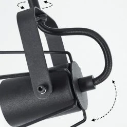 Hofstein Uatuasa Deckenleuchte Schwarz, Naturfarben, 4-flammig -Bürolampen Verkäufe uatuasa deckenleuchte h3443330 5