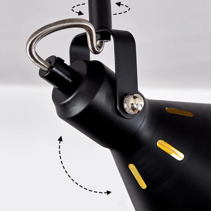 Hofstein Upiano Deckenleuchte Chrom, Schwarz, 3-flammig 6 Hofstein Upiano Deckenleuchte Chrom, Schwarz, 3-flammig – Bild 6