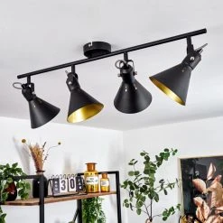 Hofstein Upiano Deckenleuchte Chrom, Schwarz, 4-flammig 21 Hofstein Upiano Deckenleuchte Chrom, Schwarz, 4-flammig -Bürolampen Verkäufe upiano deckenleuchte h3017807 10