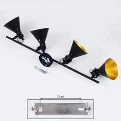 Hofstein Upiano Deckenleuchte Chrom, Schwarz, 4-flammig 15 Hofstein Upiano Deckenleuchte Chrom, Schwarz, 4-flammig -Bürolampen Verkäufe upiano deckenleuchte h3017807 4