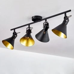 Hofstein Upiano Deckenleuchte Chrom, Schwarz, 4-flammig 18 Hofstein Upiano Deckenleuchte Chrom, Schwarz, 4-flammig -Bürolampen Verkäufe upiano deckenleuchte h3017807 7