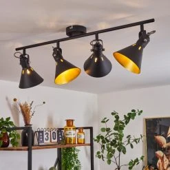 Hofstein Upiano Deckenleuchte Chrom, Schwarz, 4-flammig 19 Hofstein Upiano Deckenleuchte Chrom, Schwarz, 4-flammig -Bürolampen Verkäufe upiano deckenleuchte h3017807 8