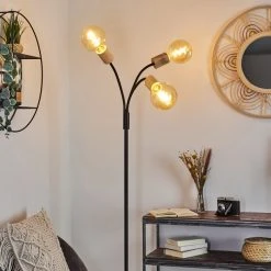 Hofstein Vasanello Stehleuchte Schwarz, Braun, 3-flammig -Bürolampen Verkäufe vasanello stehleuchte h3413753 10