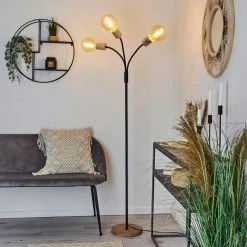Hofstein Vasanello Stehleuchte Schwarz, Braun, 3-flammig -Bürolampen Verkäufe vasanello stehleuchte h3413753 6