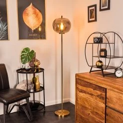 Hofstein Verbania Stehleuchte Messing, 1-flammig