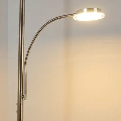 Hofstein Veteli Deckenfluter LED Nickel-Matt, Chrom, 2-flammig -Bürolampen Verkäufe veteli deckenfluter h3080856 7