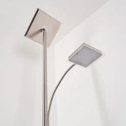 Hofstein Veteli Deckenfluter LED Nickel-Matt, Chrom, 2-flammig -Bürolampen Verkäufe veteli deckenfluter h3080863 7
