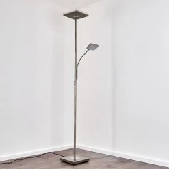 Hofstein Veteli Deckenfluter LED Edelstahl, 2-flammig -Bürolampen Verkäufe veteli deckenfluter h3274576 32