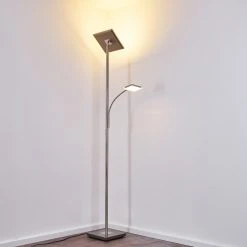 Hofstein Veteli Deckenfluter LED Edelstahl, 2-flammig -Bürolampen Verkäufe veteli deckenfluter h3274576 8